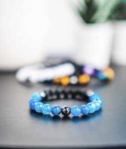Solex Blue Agate Negative Ion Bracelet