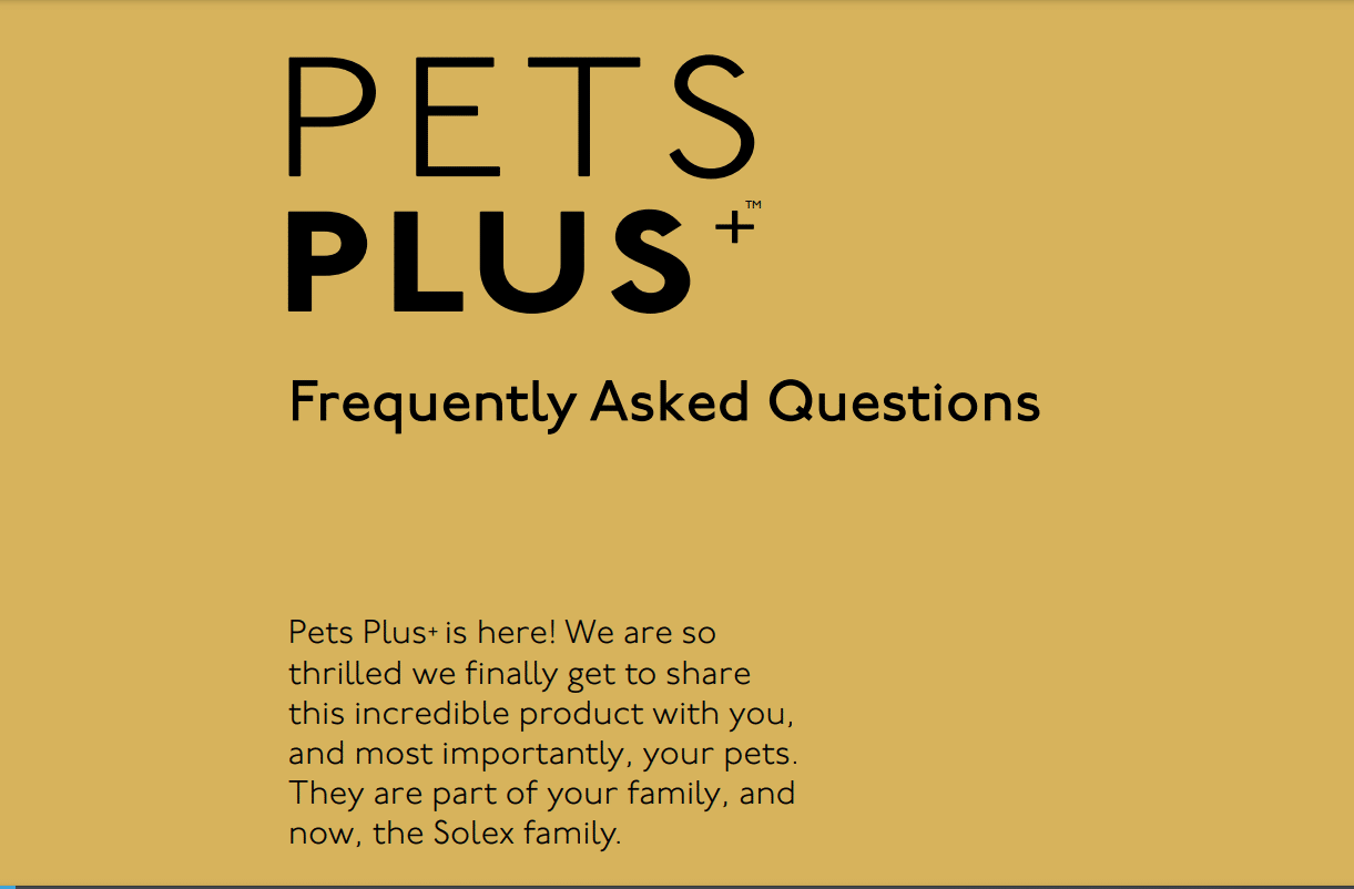 Pet Plus Program Pets Plus FAQ - AO Scan Global