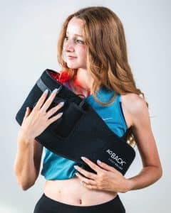 AO Light Back Relief flexible red‑light wrap for back/abdomen.