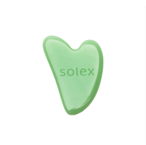 Solex Green Jade gua sha facial tool — sculpt, lift, de‑puff.