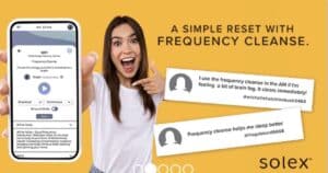 AO Scan SEFI device running Frequency Cleanse before meditation session