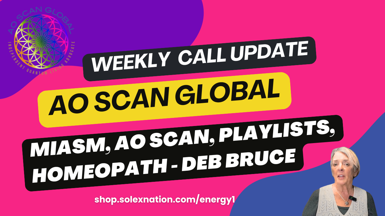 AO Scan Global Educational Opportunity - AO Scan Global - AO Scan Global What does it mean when a miasm appears in an AO Scan report? In this Solex LLC weekly call recap, Deb Bruce explains the historical idea behind miasms and why users should look for patterns, context and responsible next steps rather than jumping to a diagnosis or disease-specific playlist.
