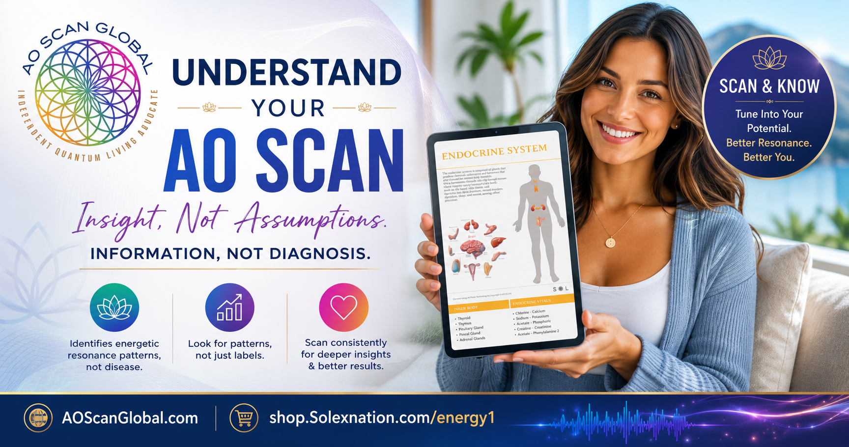 AO Scan Testimonial - AO Scan Global - AO Scan Global AO Scan practitioner explaining why energetic resonance patterns may appear on AO Scan results and why recurring trends are more meaningful than individual labels.