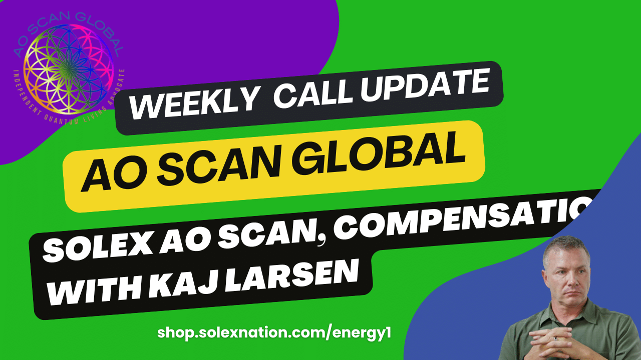 SEO featured image for an AO Scan Global weekly Solex LLC call recap explaining whether Solex is an MLM, how the QLA affiliate model differs from traditional level-based compensation and how wellness professionals can share AO Scan Technology and Solex products.