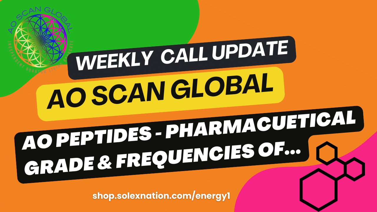 Two different peptide experiences are now part of the expanding Solex ecosystem: physical AO Peptides for topical use and peptide-frequency programs inside AO Scan SEFI.