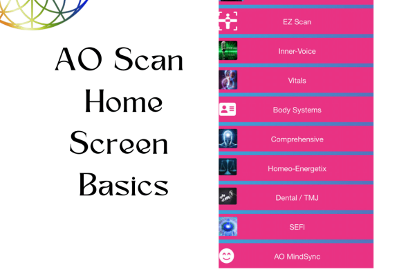 AO Scan Home Screen Basics 1