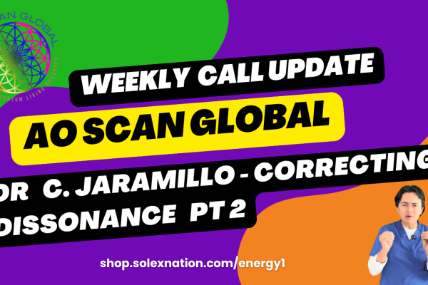 AO Scan 주간 통화 요약 영상입니다. 카를로스 하라미요 박사가 생체공명 보고서 판독법과 부하 개념에 대해 강의합니다.