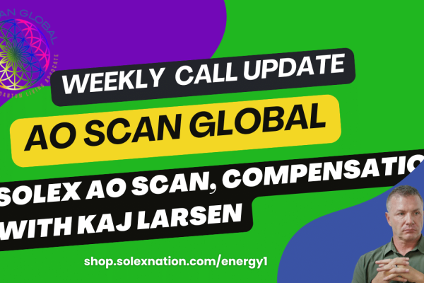 SEO featured image for an AO Scan Global weekly Solex LLC call recap explaining whether Solex is an MLM, how the QLA affiliate model differs from traditional level-based compensation and how wellness professionals can share AO Scan Technology and Solex products.
