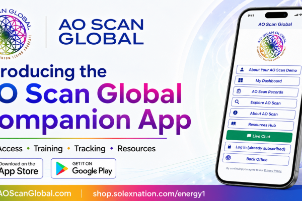 AO Scan App Access With AO Scan Global Companion App for training, resources, free demos, community connections, and AO Scan education