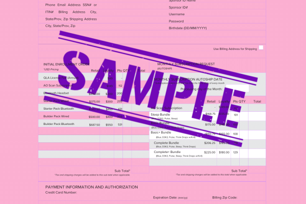Solex AO Scan Enrollment