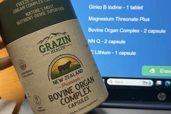 Grazin Health supplements lined up for AO Scan supplement database scanning