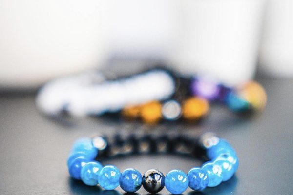Solex Blue Agate Negative Ion Bracelet